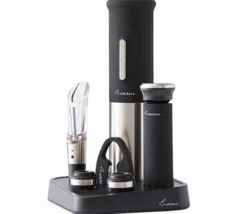 Rabbit 8-piece Electric Wine Set Corkscrew