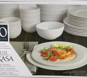 Mikasa Lattice 40-piece Bone China Dinnerware Set-New