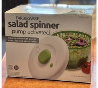 Farberware Pro Pump Salad Spinner with Bowl Colander & Built in Draining System