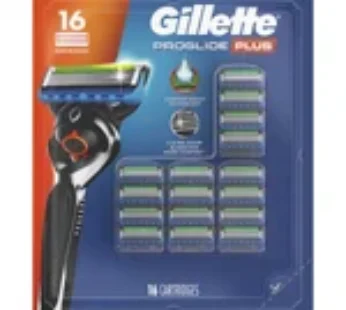 Gillette Proglide Plus Razor Cartridge Refills, 16-count