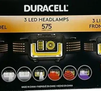 (Used) Duracell Headlamp 575 Lumens Pack of 3