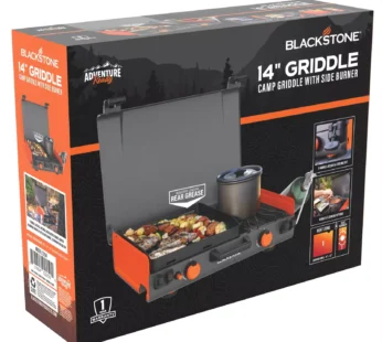 Blackstone 2250 Adventure Ready 14” Propane Camping Griddle with Side Burner-NEw open box