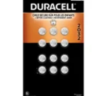 Duracell CR2032 3V Lithium Battery, Child Safety Features, 12 Count Pack, Lithium Coin Battery for Key Fob, Car Remote, Glucose Monitor, CR Lithium 3 Volt Cell (2032 3V)