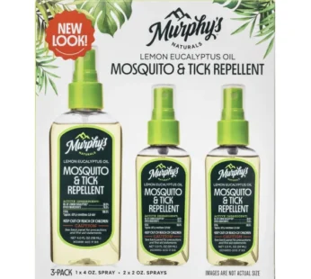 New-Murphy’s Naturals Insect Repellent Spray Lemon Eucalyptus Oil3 pack