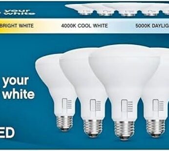 Feit Electric 65W Replacement 5-CCT LED BR30 Bulbs 6 in a Pack – Brand New