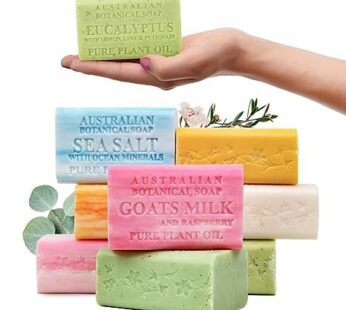 Australian Botanical Soap Goats Milk 8 bars Classic Collection 6.8oz Lemongrass