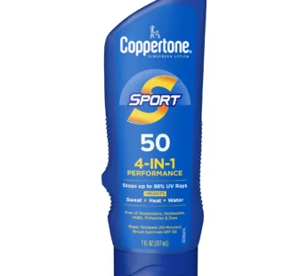 Coppertone Sport Lotion, Water Resistant Broad Spectrum Spf 50