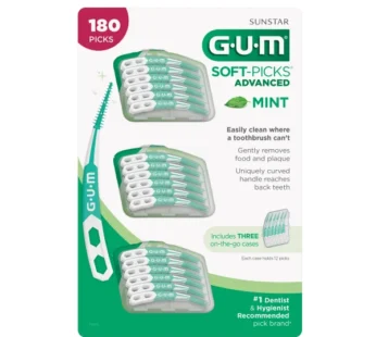 GUM Soft-Picks Advanced Mint, 180-count – Brand New