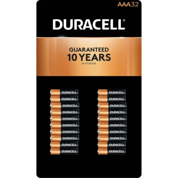 Duracell Coppertop Alkaline AAA Batteries, 32-count
