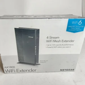 NETGEAR EAX14-100NAS AX1800 WiFi 6 Mesh Range Extender and Signal Booster (EAX14)