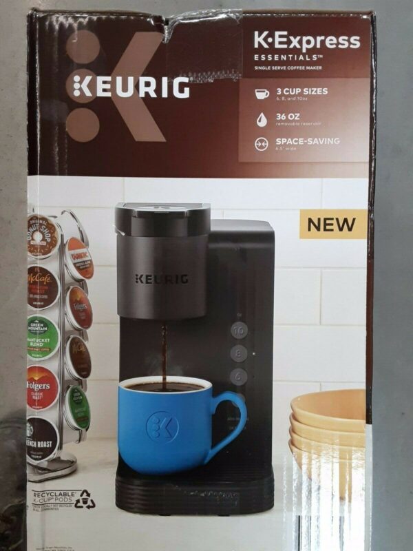Keurig K-Express Essentials Single Serve K-Cup Pod Coffee Maker, Black