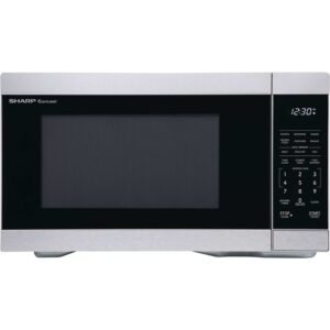 SHARP SMC1469KS Oven. Works with Alexa. Orville Redenbacher's Certified. Removable 12.4" Carousel Turntable, Cubic Feet, 1100 Watt Countertop Microwave