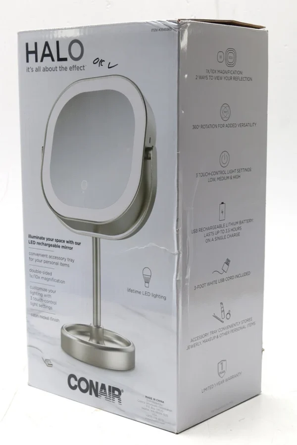 Conair LED Double-Sided 1x/10x Vanity Mirror - Image 3