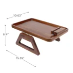 Smart Design Acacia Armrest Tray - Image 4