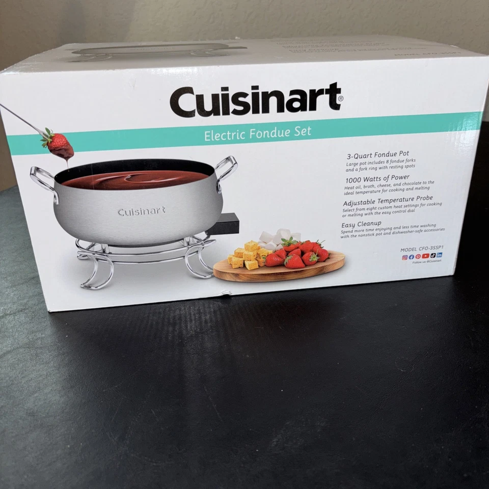 CUISINART ELECTRIC FONDUE 3 QUART POT - Image 6