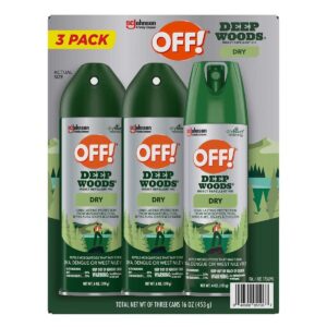 OFF! Deep Woods Dry Insect Repellent 3 Pack