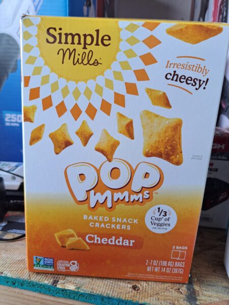Simple Mills Pop Mmms Baked Snack Crackers Cheddar