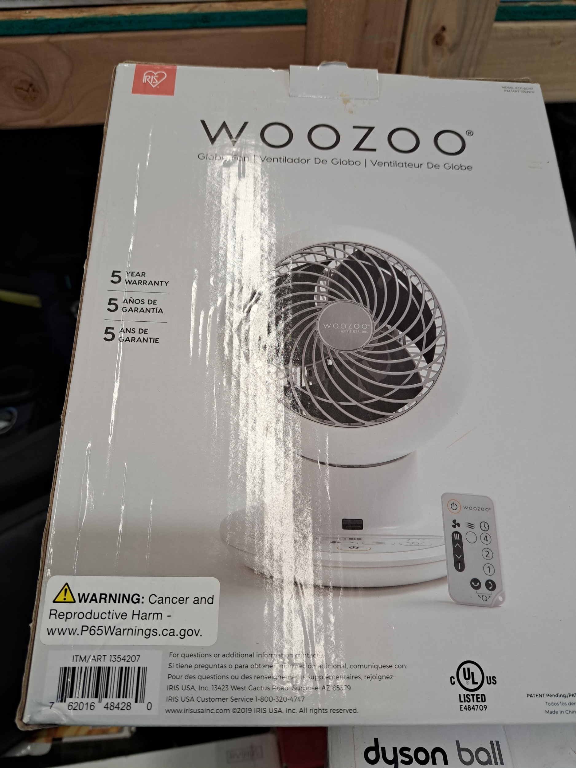 Woozoo 5 Speed Oscillating Globe Fan