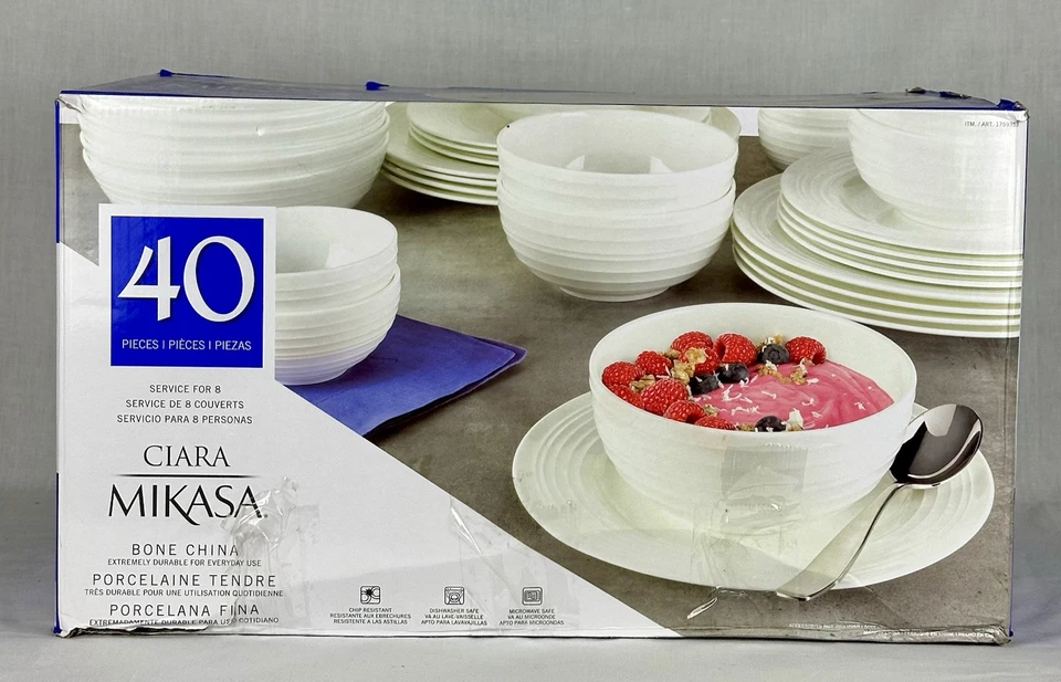 Mikasa Ciara 40-piece Bone China Dinnerware Set