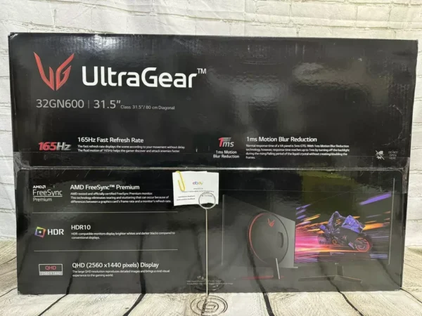 LG 32 UltraGear QHD 165Hz HDR10 Gaming Monitor AMD FreeSync