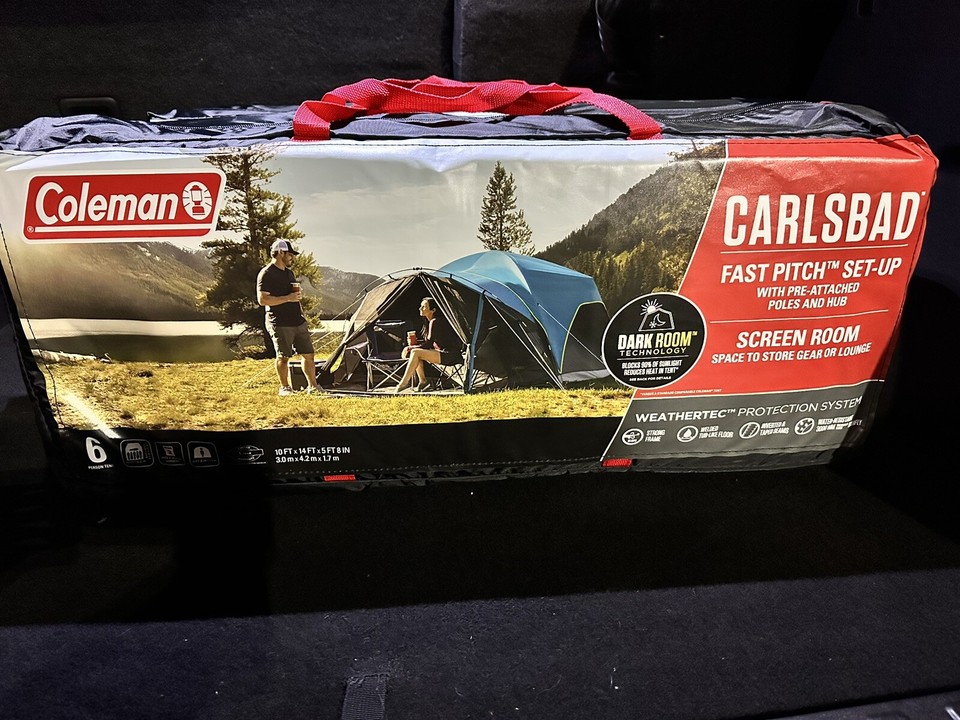 Coleman Carlsbad Tent Fast Pitch set-up
