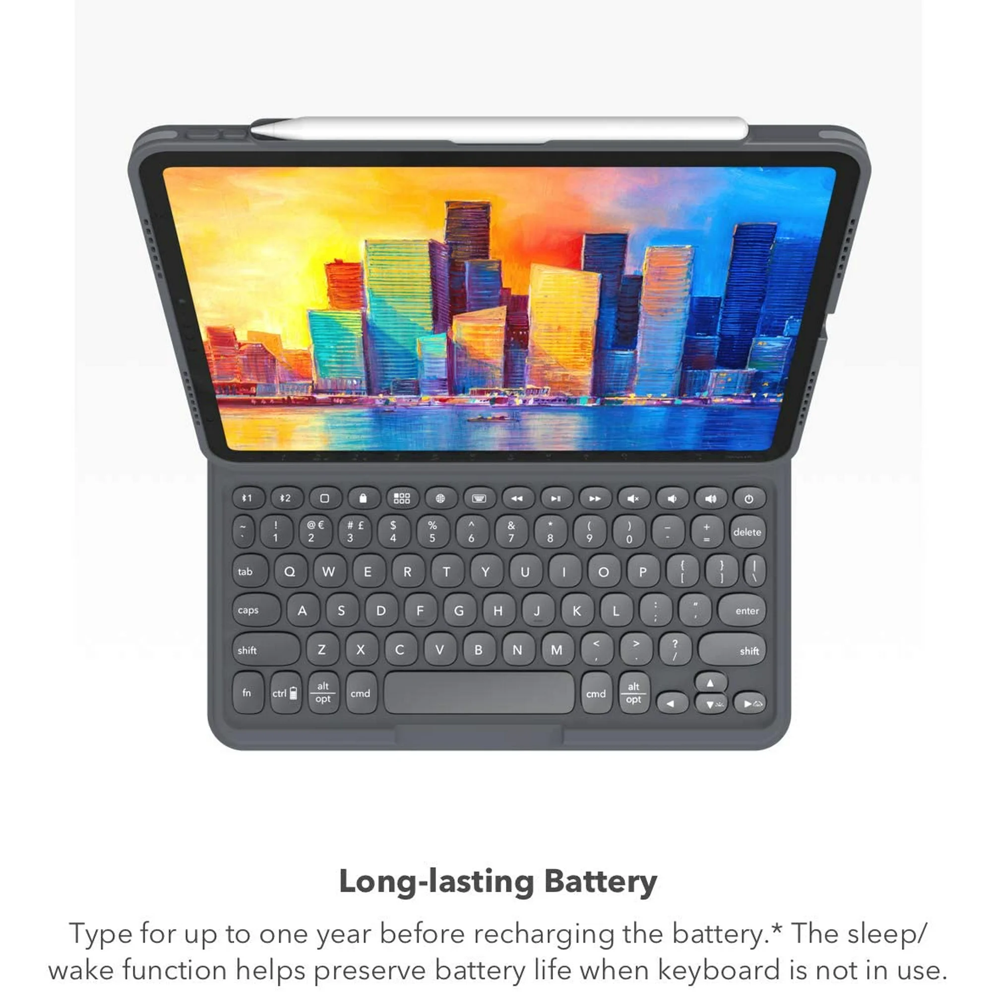 Zagg 103404717 Pro Keys Wireless Keyboard & Detachable Case for Apple iPad Pro 11 Black - Image 2