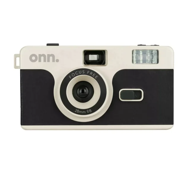 onn. Reusable 35MM Camera wFlash Black 8MP