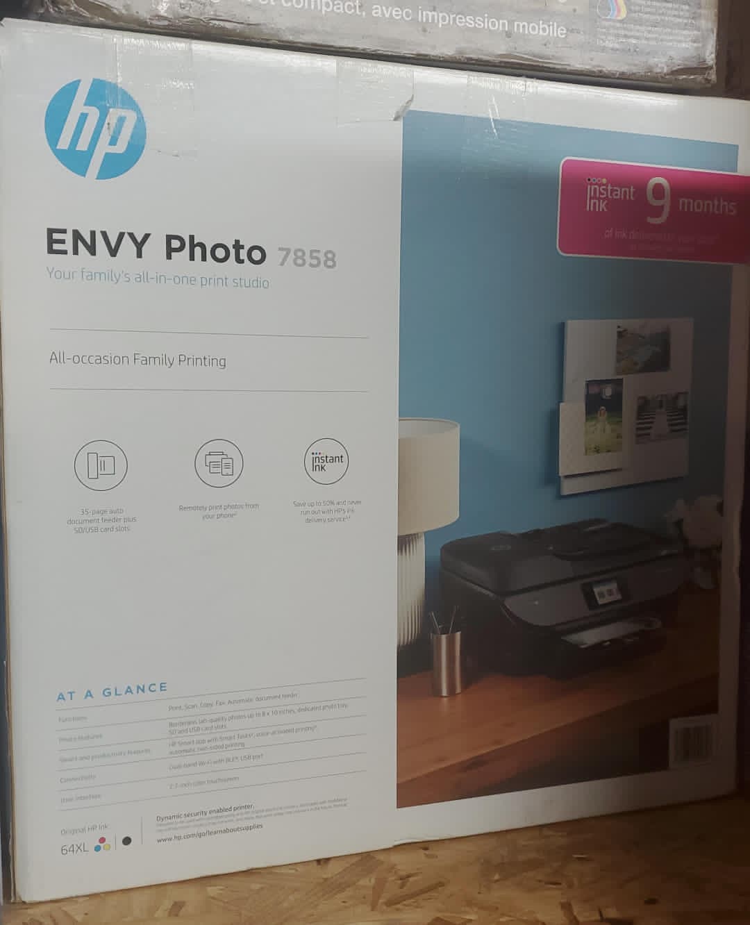 HP Envy Photo 7858 All-in-One Inkjet Printer  NO INK  FULLY TESTED WORKING