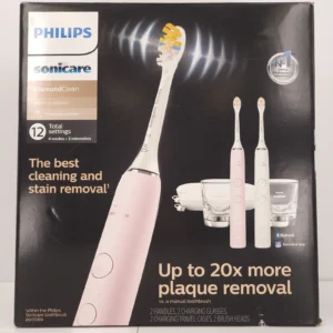 Philips Sonicare DiamondClean Power Toothbrush Set in pink and white