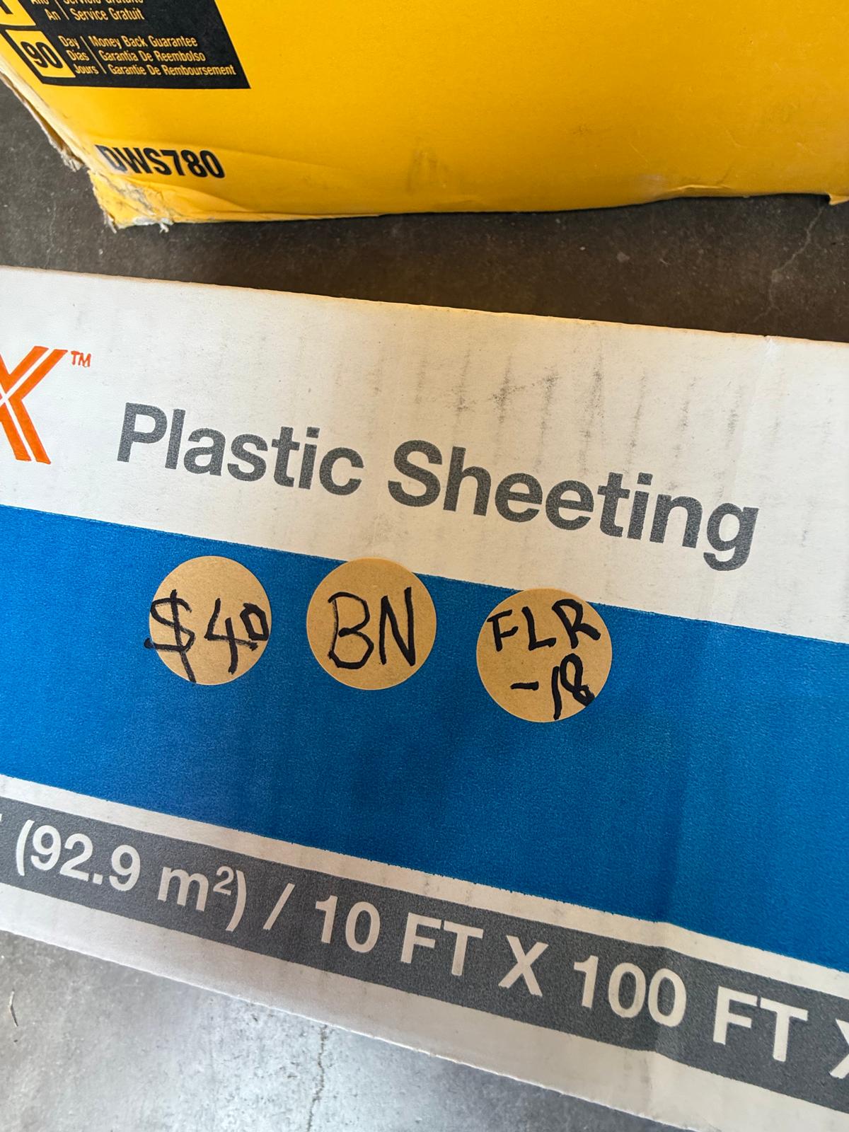 HDX 10 ft. x 100 ft. Clear 4 mil Plastic Sheeting - Image 2