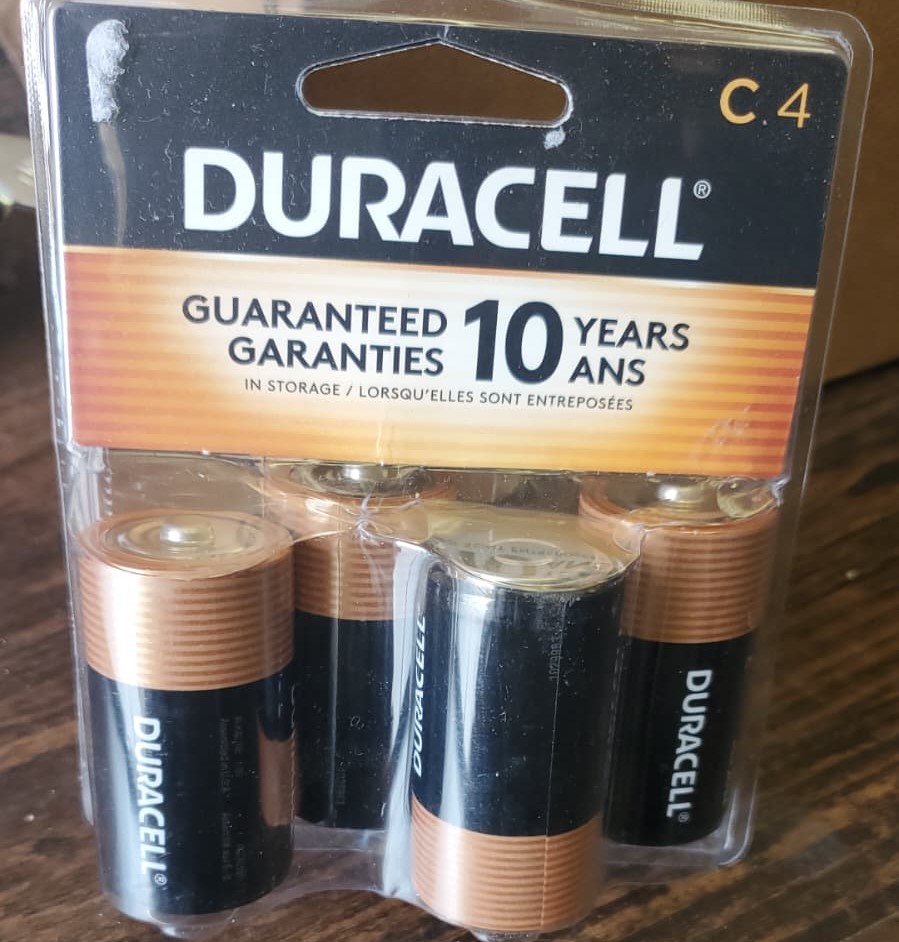 Duracell Coppertop C alkaline batteries Pack of 4
