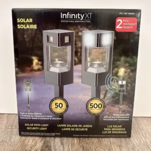 Infinity X1 front back side yard pathway motion detect LED lights