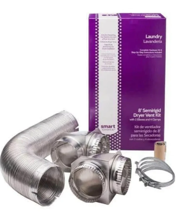 8 ft. Semi-Rigid Dryer Vent Kit with Close Elbows - Image 2