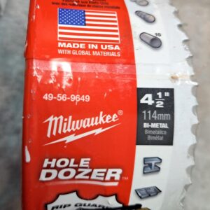 Milwaukee Tool 49-56-9649 4-12 Hole Dozer Bi-Metal Hole Saw