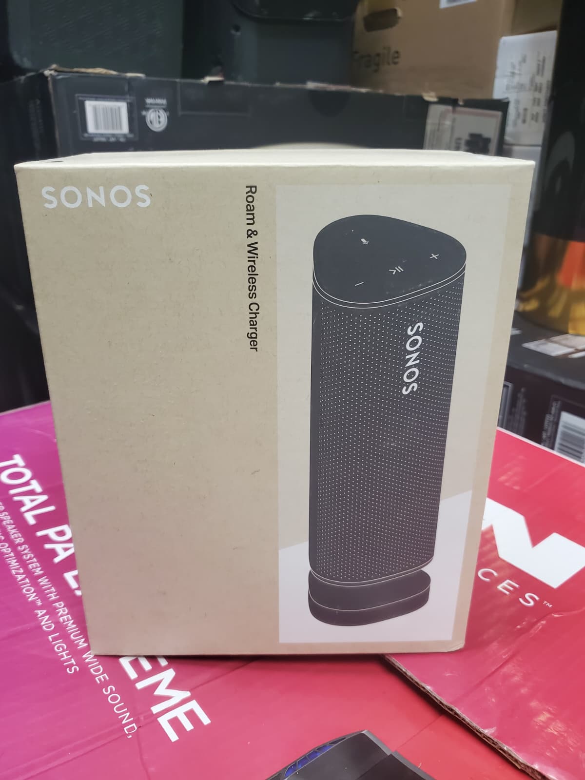 Sonos Roam - Portable Smart Speaker and Charger Bundle