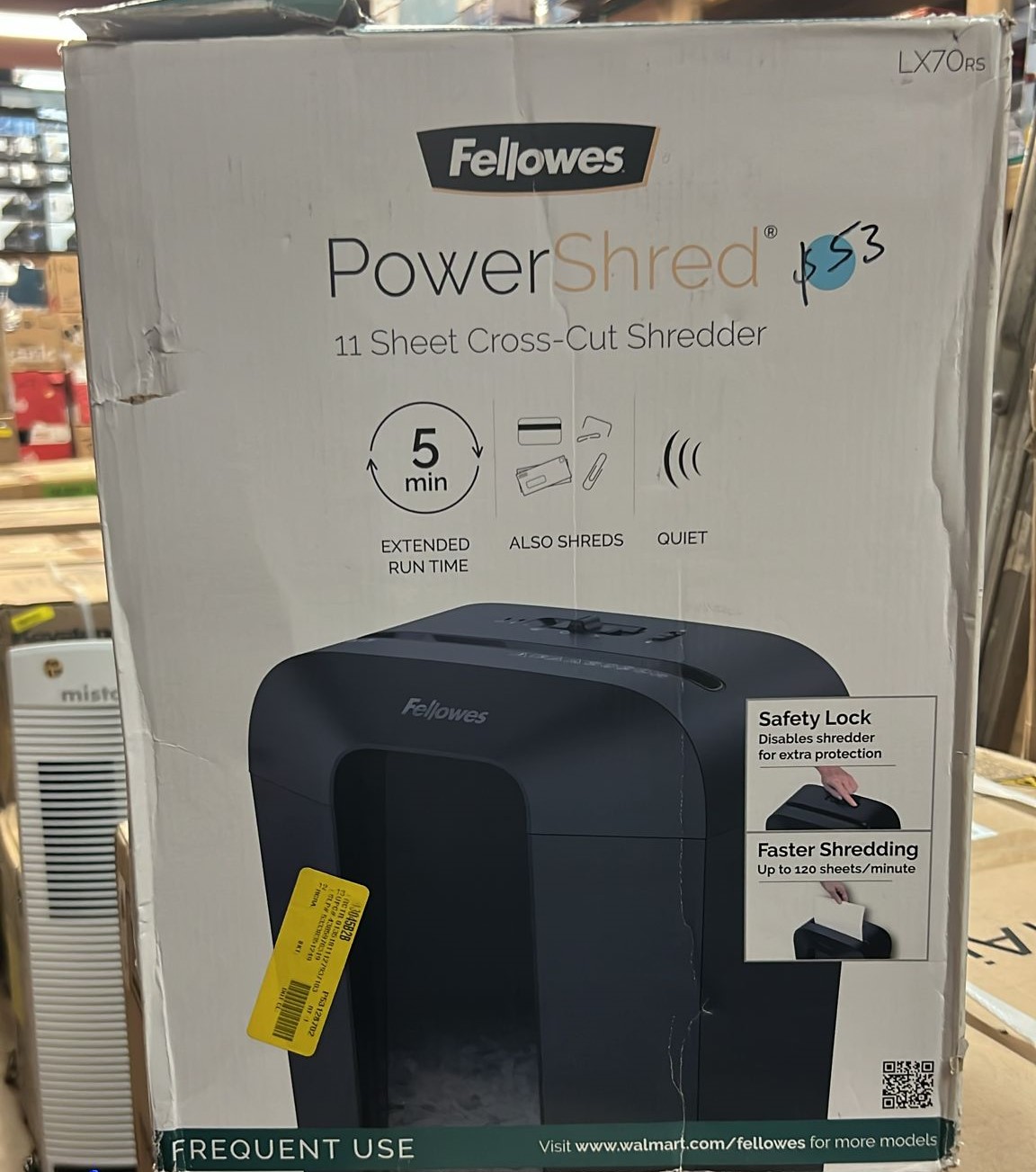 Fellowes Powershred 11c Cross Cut Paper Shredder 11 Sheet Max Cutters