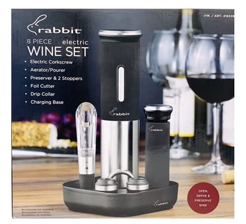 Rabbit 8 Piece Electric Wine Set - Image 3
