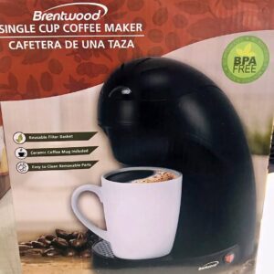 Brentwood Single Serve Coffee Maker with Mug