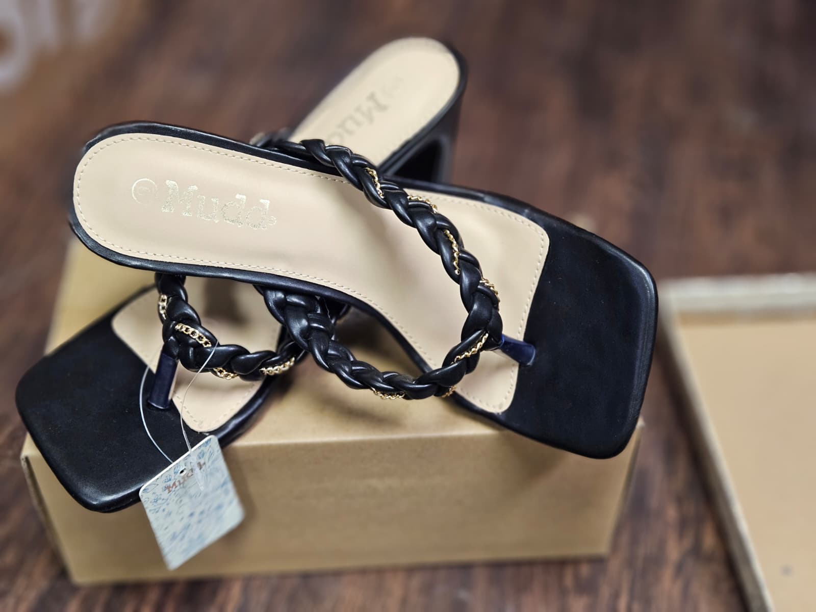 Mudd Women's Braided Strap High Heel Sandals Size 9