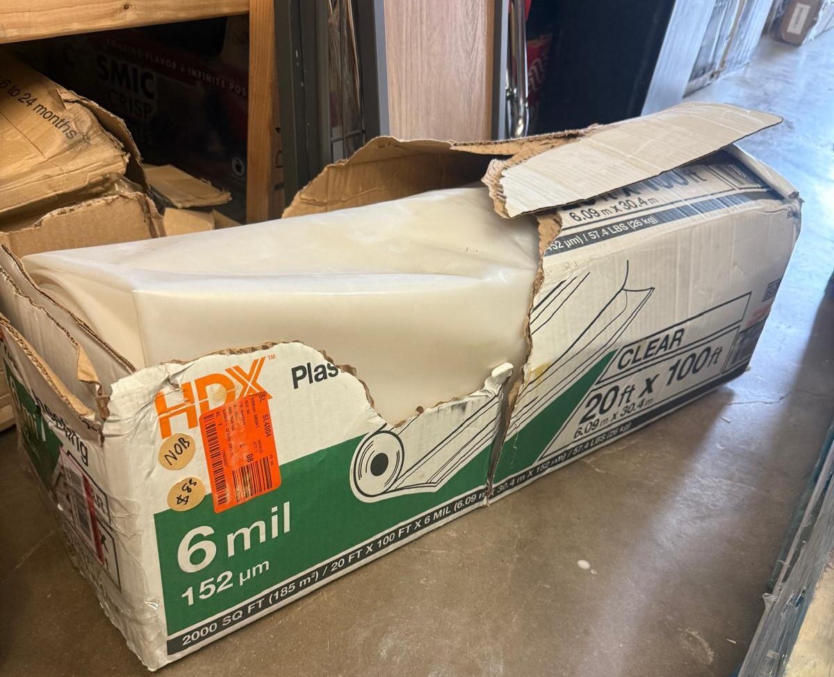 20'X100' 6MIL CLEAR POLY SHEETING