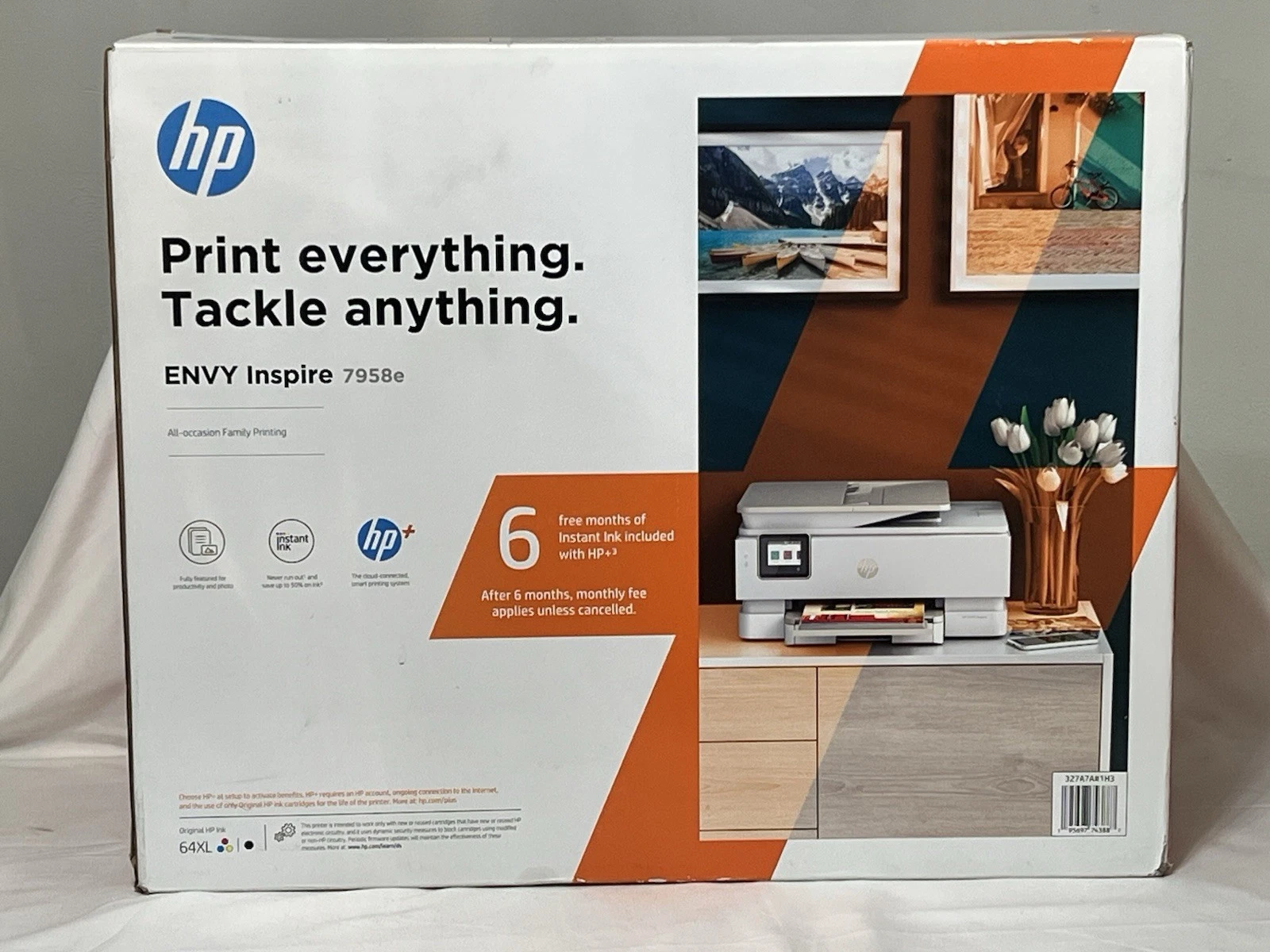 HP Inspire 7958e Printer Inkjet Color All-In-One Scan