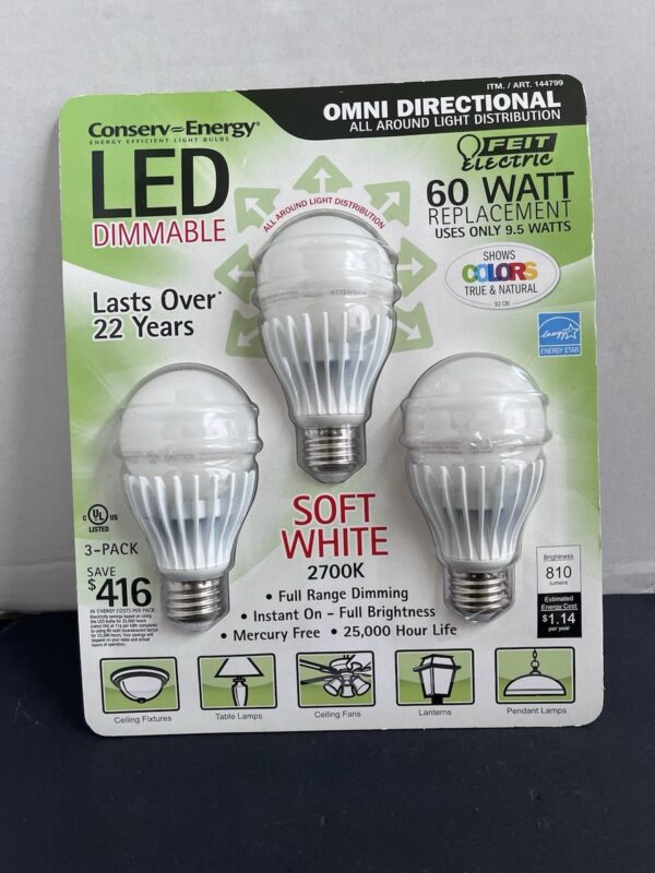 Feit Electric Conserv-Energy LED Dimmable Light Bulbs - Image 4