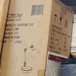 OttLite Wellness Series Wireless Charging LED Table Lamp