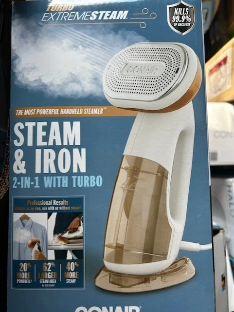 Conair Turbo Extreme Steam & Iron 2 in 1 with Turbo Handheld