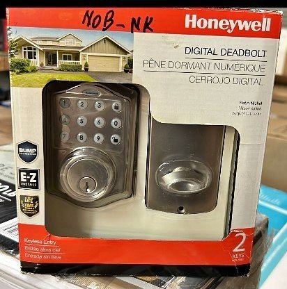 Honeywell Digital Deadbolt Electronic Keypad Satin Nickel Keyless