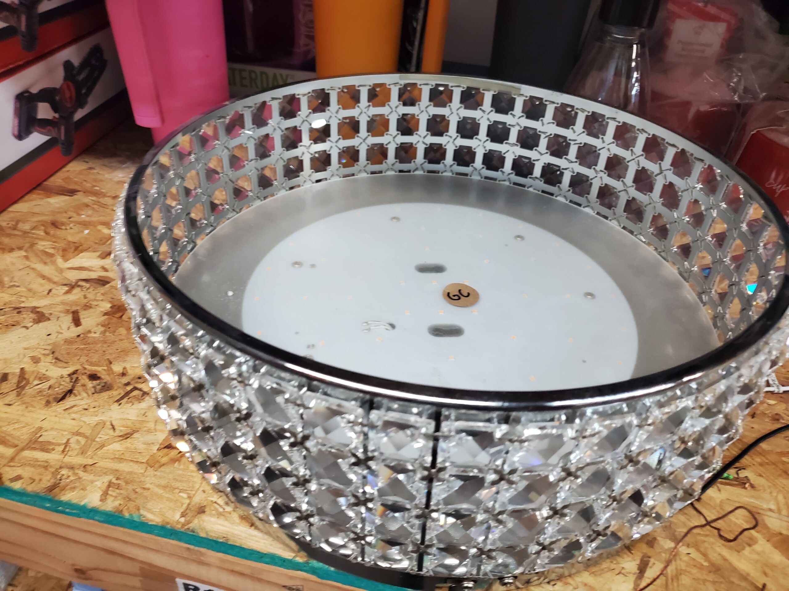 Maxax Jackson 4-Light Chrome Crystal Modern Flush Mount Lighting