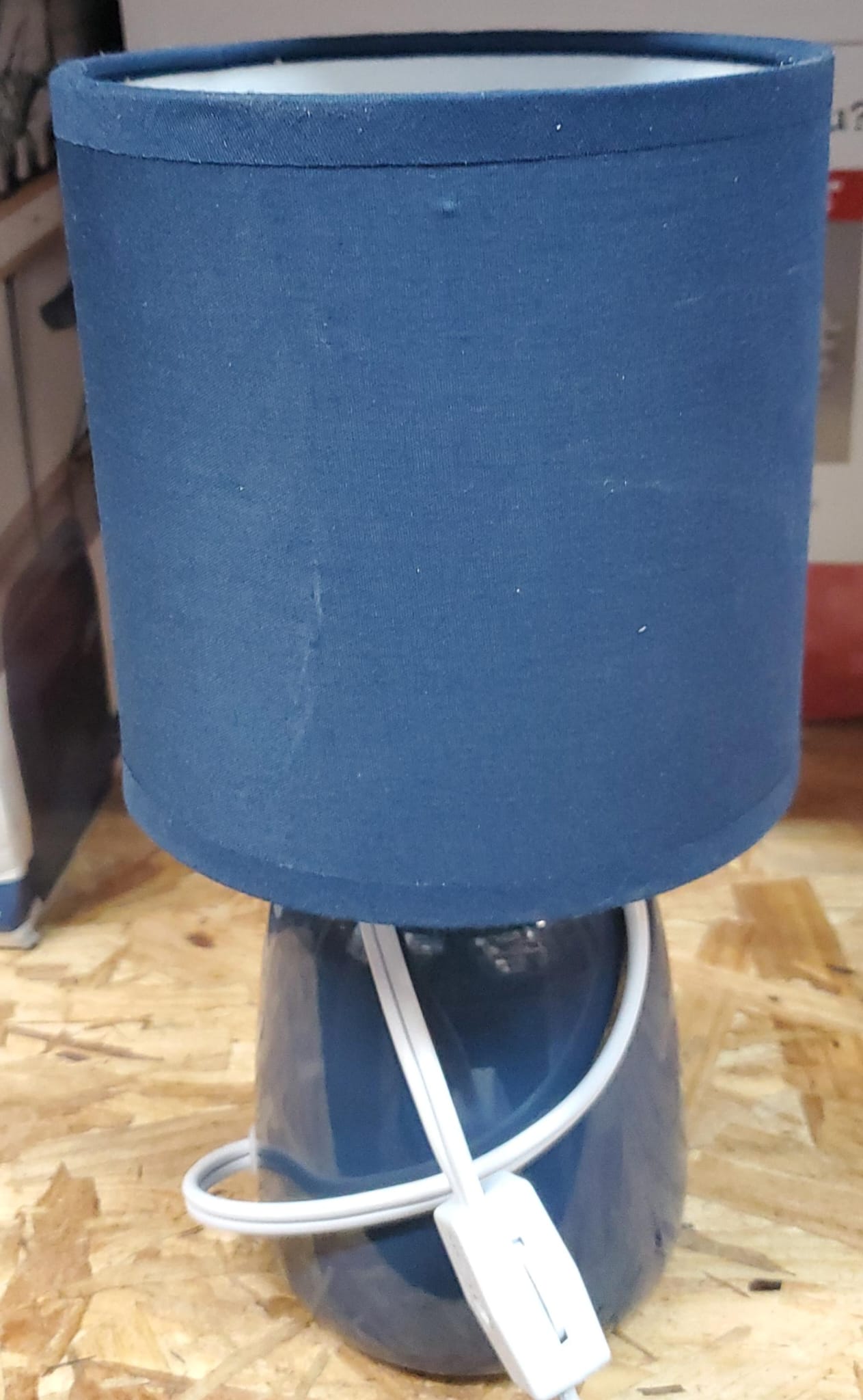 Table Desk Lamp with Matching Fabric Shade for Home Decor, - Image 2