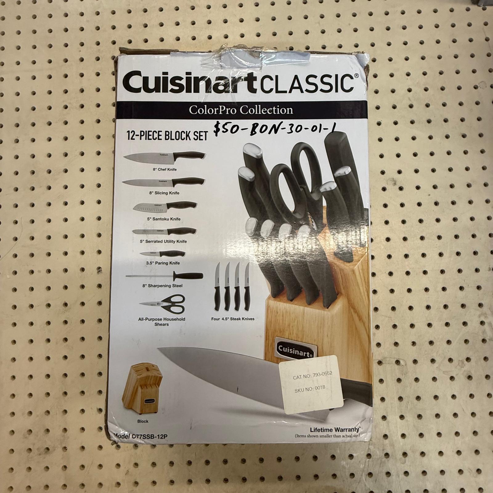 Cuisinart Classic Triple Rivet Stainless Steel 15 Piece Knife Block Set - Image 2