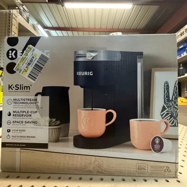 Keurig K-Slim Black Single-Serve K-Cup Pod Coffee Maker