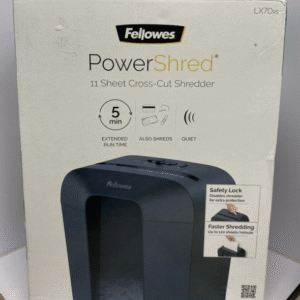 Fellowes LX70-RS 11 Sheet Cross Cut Personal Paper Shredder